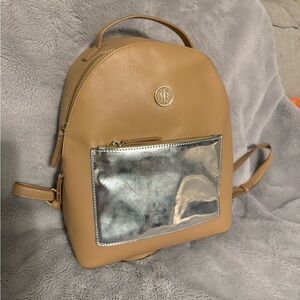 Tommy Hilfiger Tan Backpack with Modern Design